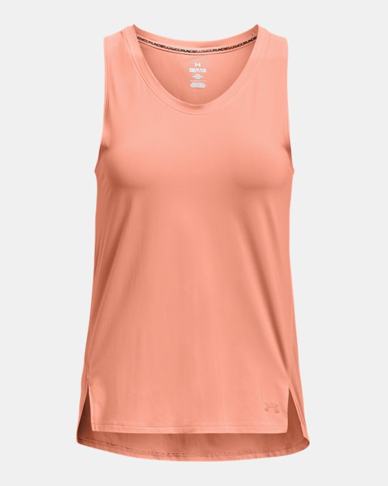 Camiseta sin mangas UA Iso-Chill Laser para mujer, Pink, pdpMainDesktop image number 4